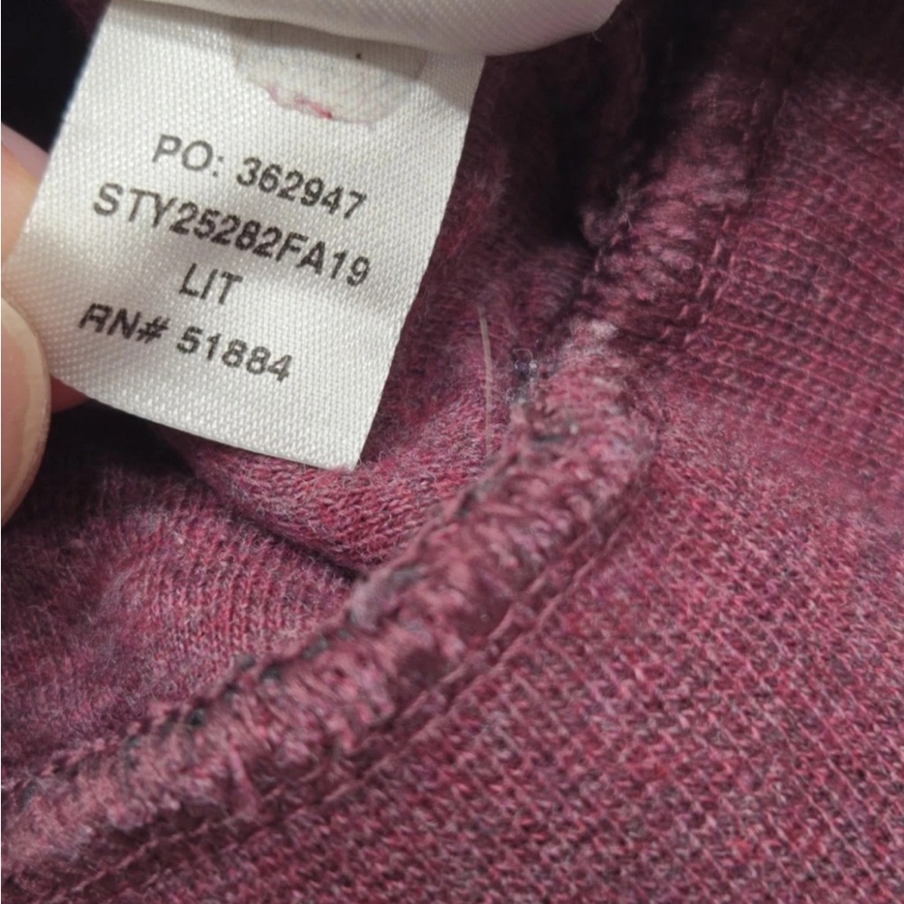 Patagonia Womens‎ Organic Cotton Quilt Snap-T Pullover Light Balsamic Burgundy S - Picture 6 of 9